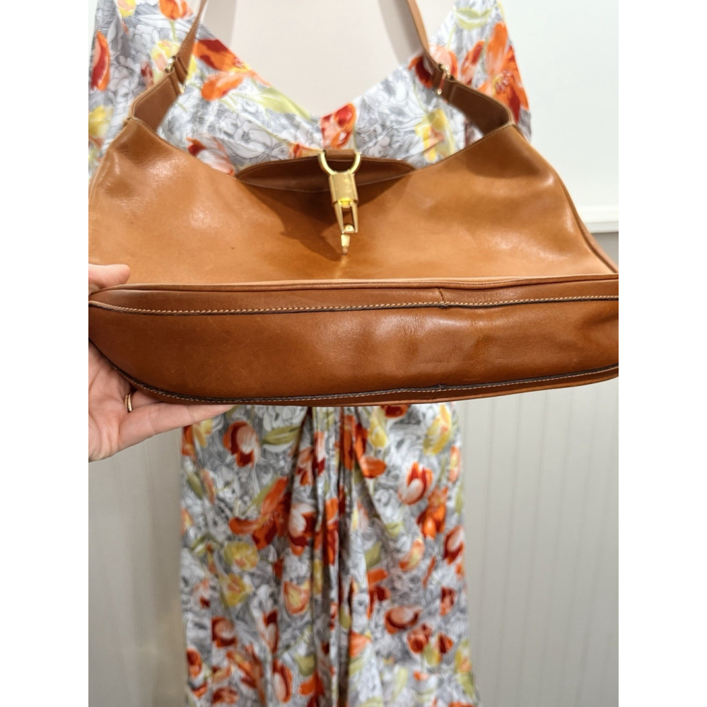 Gucci Rare Vintage 1970's "Jackie" Large Leather Hobo Bag - Picture 8 of 16